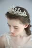 Handmade Silver Wedding Hair Accessories Crystal Alloy Wedding Bride Tiara