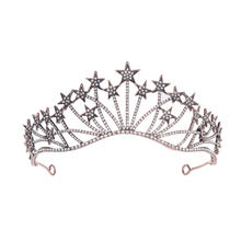Fashion Bride Stars Crystal Rhinestone Temperament Girl Accessory Crown