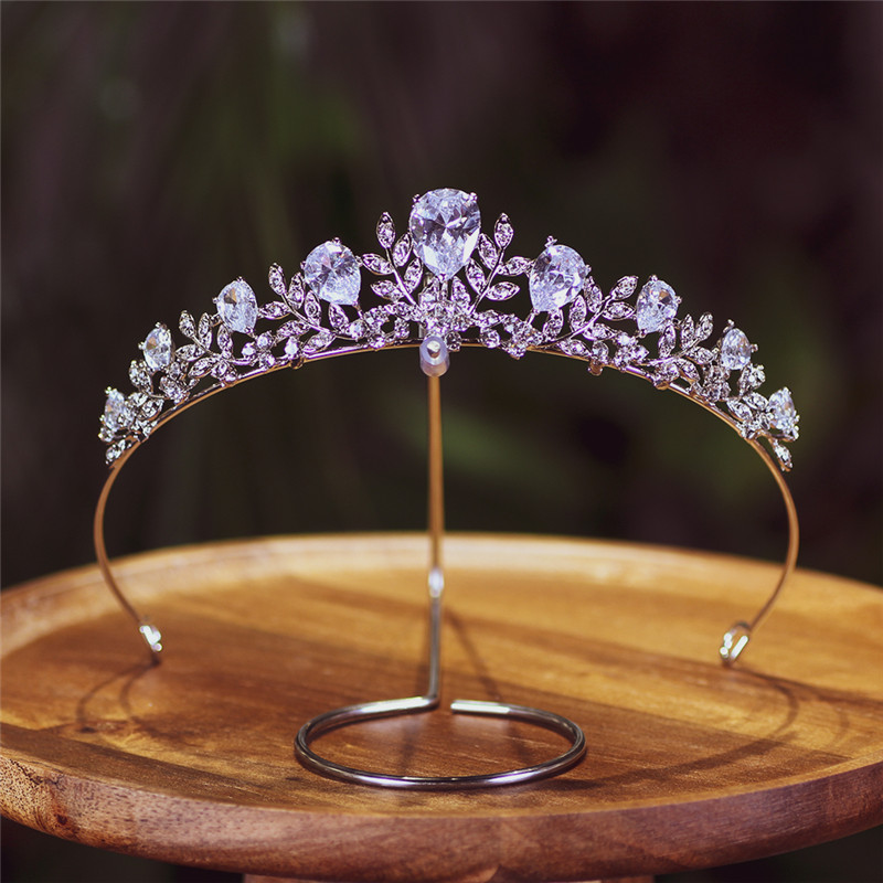 New Design Women Wedding Bride Birthday Big Crystal Rhinestone Crown
