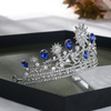 High Quality Noble Luxury Blur Rhinestone Bridal Wedding Tiara Crowns