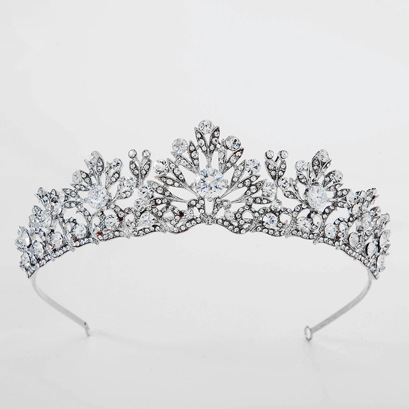 Korean European Fashion Decorative Crystal Stone Bridal Wedding Tiara Crown