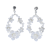 Fashion Design Bridal Accessories Factory Imported Material Crystal bead Earrings For Bride