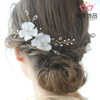 Elegant Flower Bridal Wedding Hair Pins with Rhinestone Crystal