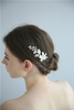 Decorative Fancy Wedding Women Fashion New Design Gold Flower Bridal Hair Comb