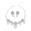 New Design Silver Leaf Bridal Hair Accessories Headpiece Handmade Crystal Wedding Women Flower Hair Clips