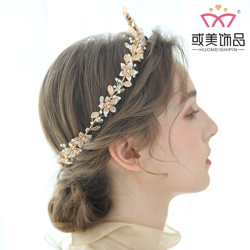 New Design Wedding Hair Accessories Crystal Rhinestone Pearl Bridal Tiara Crown for Women 