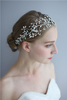 Good Quality Bridal Silver Flower Hair Jewelry Wedding Crystal Headpiece For Women 