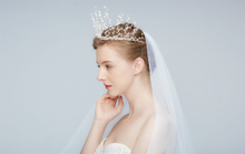 New Developed Zinc Alloy Wedding Decorative Imported Rhinestone Crown Of The Bride