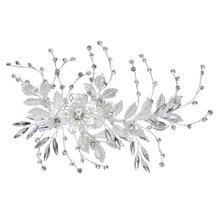 Decorations Silver Flower Womens Hairpin Bridal Party Hairpin Hair Accessories