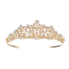 Champagne Color Luxury Zinc Alloy Luxury Crystal Diamond Bride Crown