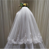Bachelorette Hen Party Two-Layer Bridal Wedding Veil With Comb