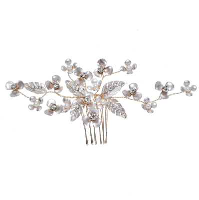 Rhinestone Bridal Jewelry Accessories Rose Gold Wedding Hair Comb