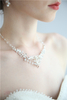 High Quality Bride Wedding Crystal Necklace Crown Earrings Jewelry Set