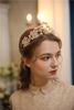 Luxury Crystal Bridal Headband Decorative Princess Wedding Pearl Tiaras Crowns