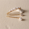 Elegant Hair Accessories Pearl Rhinestone Hairpins Bridal Wedding Hair Clip