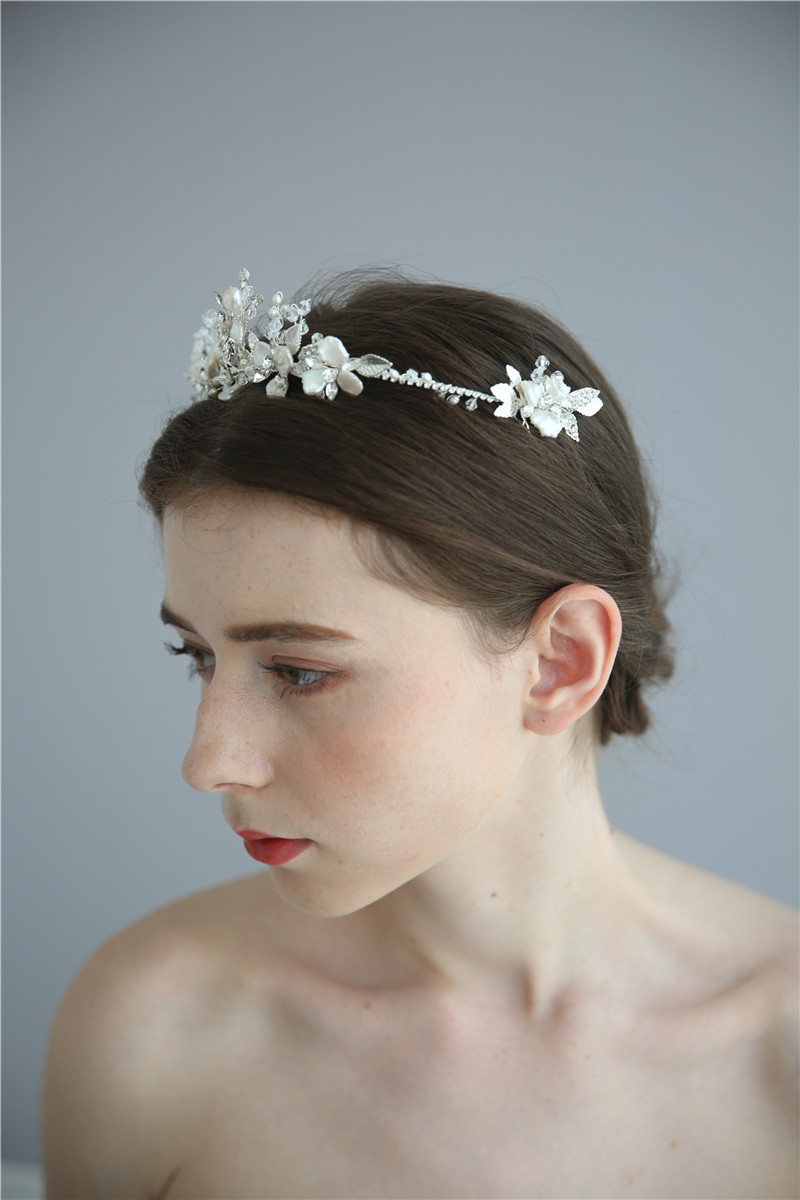 Hairbands Crown Handmade Headdress Shell Floral Hair Combs For Women