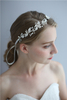 Hairband Silver Leaves Crystals Wedding Fancy Princess Headpiece