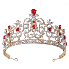 Fashion Jewelry Hair Accessory Wedding Luxury Multi Color Crystal Bridal Crown