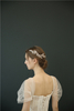 Flower Alloy Crystal Bride Hair Pins Rhinestone Hair Comb Gold Jewelry Set 