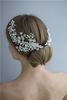 Fashion Elegant Party Handmade Silver Wedding Pearl Hair Clips