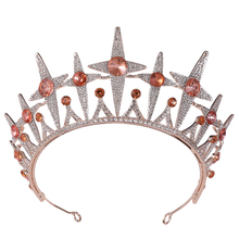 Custom Bride Rhinestone Tiara Bridal Hair Accessory Crown For Wedding