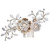 Exquisite Luxury Pearl Flower Hair Pin Wedding Hair Accessories Bride Gold Hair Clips