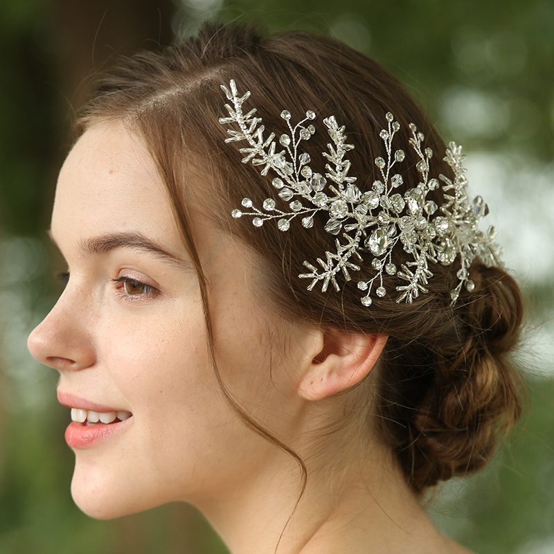 Custom Silver Snowflake Jewelry Hair Accessories Hair Clips