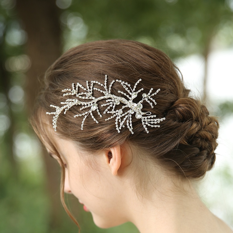 2020 Fashion Simple Design Rhinestone Vines Wedding Hair Accessories Hair Clip