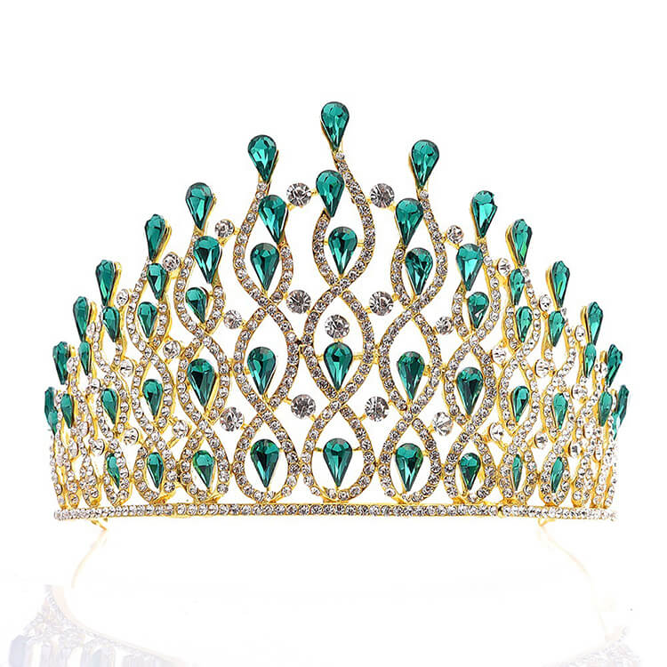 Luxury Unique Crystal Rhinestone Baroque Hair Hoop Headband Crown
