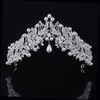 New Head-Dress Leaf Bride Forehead Ornaments Hair Jewelry Accessories Rhinestone Pearl Two-Color Bride Crown 