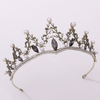 Retro Rhinestone Triangle Bridal Hair Band Hot Baroque Crown Pearl Diamond Crown
