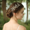 Handmade Customized Bridal Rhinestone Metal Flower Hairclip