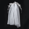 Wholesale Handmade Bridal Beads Pearl Flower Veils Short Lace Hair Jewelry Wedding Veill