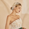 Fashion Mesh Imitation Pearls Floral Wedding Bride Hair Clips